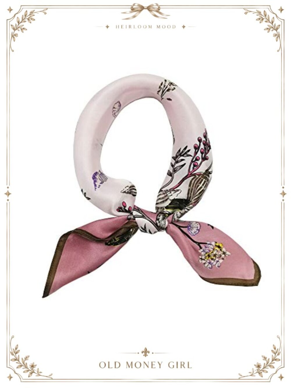 100% Mulberry Silk Scarf Lightweight Square Satin Head Hair Scarf for Sleeping